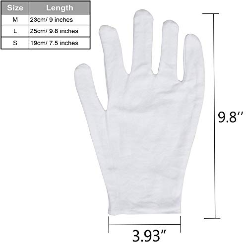 White-Cotton-Gloves-Large-Moisturizing-Gloves-for-Dry-Hands-Eczema-Overnight-Lotion-Spa-10-Pairs-Jewelry-Inspection-Work-Gloves-for-Men-and-Women
