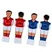 NUOBESTY PARTI DI SOSTITUZIONE DEL PLAYER DI CALCIO DI CALCIO DI CALCIO' uomo DI FOOSBALL 4 PC 11X3. 7X2. 6 Cm Bambola di Machine per Foosball per 1. Calcio Balilla| Rosso+