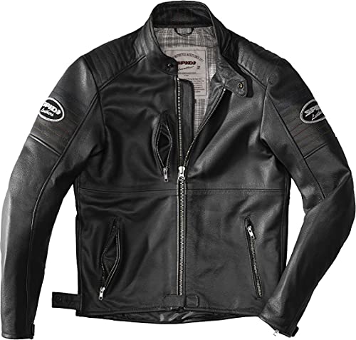 SPIDI Clubber Motorrad Lederjacke, schwarz, 56