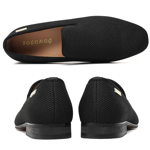 Men's Orange Loafers, Casual Slip-On Shoes, Mesh Upper & Insole, Round Toe, Moderate Cushioning, Spring/Summer4