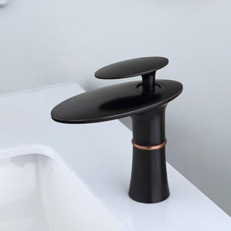 Robinet de lavabo cascade mitigeur de salle de bain eau froide et chaude 23035H