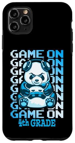 Game On 4th Grade Back To School Funny Panda Bear �Q�[�}�[ �X�}�z�P�[�X iPhone 11 Pro Max �p