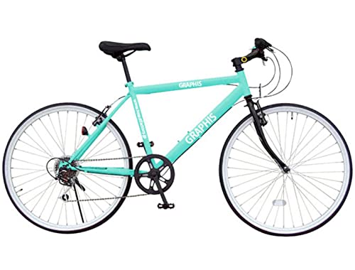 GRAPHISGR-001 自転車 クロスバイク 26インチ 6段変速 可動式ステム ミント