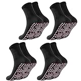 Vitalkompass Neurosocken, Selbstheizende Tourmaline Heizsocken, Warme Akupressur Fußsocken für Damen & Herren, Winter Beheizbare Socken für Outdoor, Skifahren, Wandern (4PCS-B, Einheitsgröße)