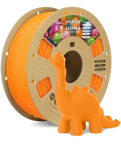 Image of OVERTURE Easy PLA 1.75mm 3D Printer Filament, 1kg PLA Cardboard Spool (2.2lbs), Dimensional Accuracy + /- 0.02mm, Fit Most FDM Printer (Easy Pumpkin Orange)
