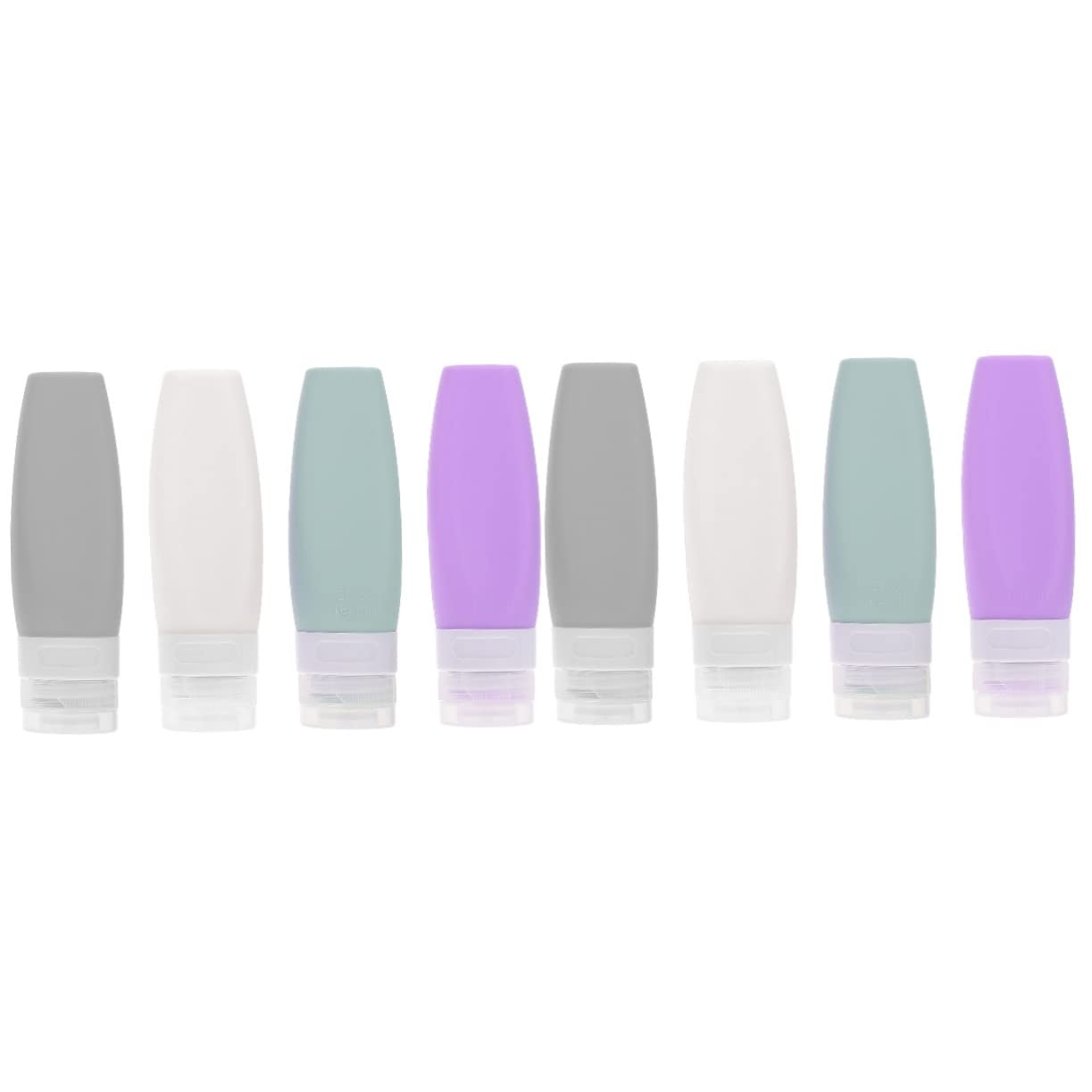 FRCOLOR 2 Set Di Contenitori Per Shampoo Essenziali Da Viaggio Dispenser Per Lozione Comprimibili Flaconi Per Shampoo E Set Da 4 Pezzi*2