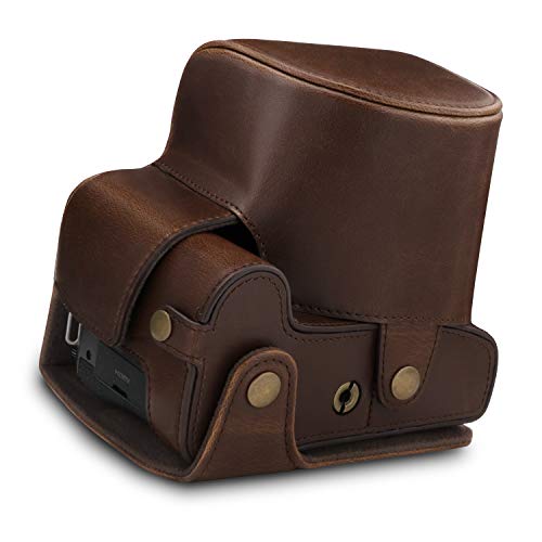 Funda de Cuero para Cámara MegaGear Compatible con Leica V-Lux 5 y Panasonic Lumix DC-FZ1000 II miniatura 7