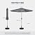 HOMSHADE 9ft Outdoor Patio Umbrella - Market Table Aluminum Umbrella, 5-Year Fade Resistant - UPF50+ UV Protection with Push Button Tilt, Crank for Pool Deck and Garden (Dark Grey)
