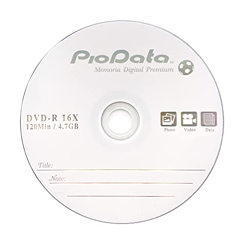Image of DVD-R 4.7GB 16X Logo Top Blank Media | 100-Pack Cake Box Spindle | Blank DVDs for Burning Video, Bulk Discs for Data Storage
