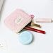 Lipstick Case Mini Handbag Organizer Fashion Women Small Cosmetic Bag Coin Pouch Zipper Closure Lightweight Portable Travel Accessory Storage Pink