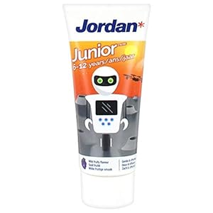 Jordan Step 2 Kids Toothpaste 6-12 Years Permanent Teeth is a Gentle Tasting Toothpaste That Kids Will Love - 50ml (6-12 Years - #3 Robot)
