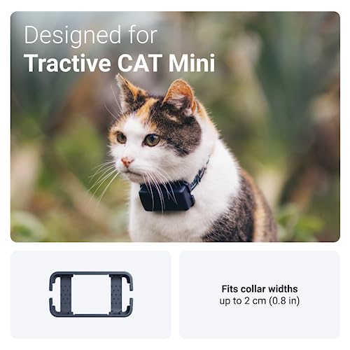 tractive GPS CAT Mini Clip Mount x2. Perfect for adventures or just walks around the woods, Black - Image 2