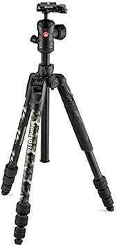 Manfrotto Befree Advanced Camo Travel Tripod Kit, Aluminum, Green, with Ball Head, Twist Lock Closures, Camera & Video Camera Tripod