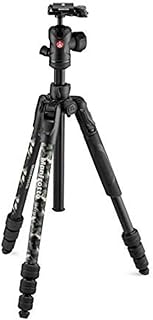 Manfrotto Befree Advanced Camo Travel Tripod, Advanced Travel Tripod Kit, with Ball Head with Ergonomic Controls, Twist Lock Closures, Photography Tripod, Tripod for Video Cameras and Cameras - Green
