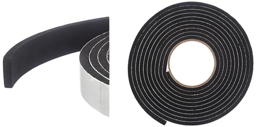 Image of Amazon Basics Single Side High Density Self Adhesive Foam Seal Tape, Weather Stripping Doors and Window Insulation Soundproofing- 24MMX5MTR-6MM - Pack of 1