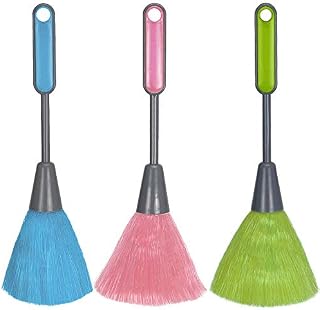 PrettyDate 3 pack Fluffy Microfiber Delicate Kitchen Duster Laptop Keyboard Brush Computer Screen Cleaner Tool Mini Dusting Wand (Blue, Green, Red)