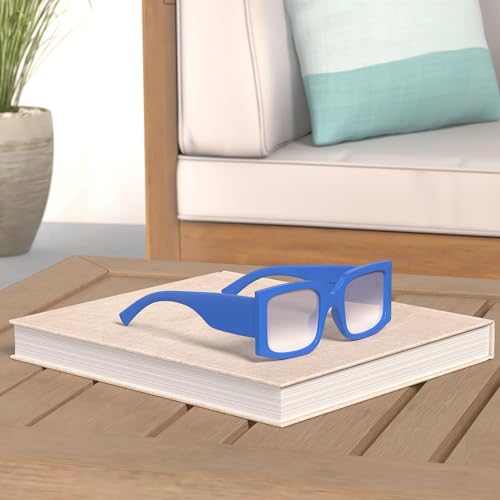 YAMEIZE Vintage Oversized Sunglasses for Women Men Trendy Square Frame UV400 Protection Sun Glasses2