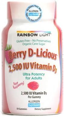 Rainbow Light Vitamina D3 2500 UI Gomitas Berry 50 Unidades