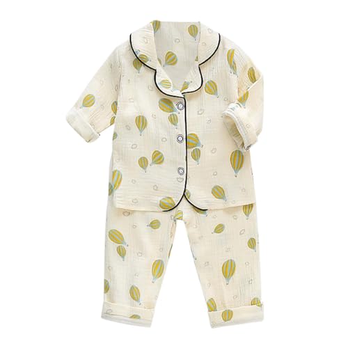 幼児 キッズ ベビー 男の子 女の子 恐竜 動物 花柄 ボタンダウン シャツ トップス + ロングパンツ パジャマ 寝巻き 衣装 ラウンジウェア セット