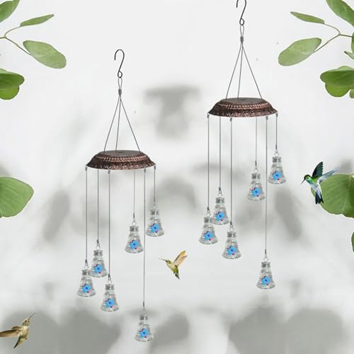 Mangeoire à oiseaux sauvages suspendue et carillon extérieur - 3