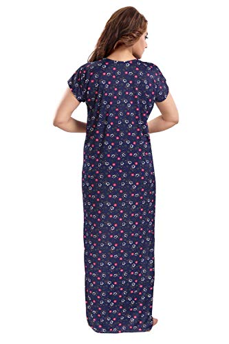 Image of Fabme Women's Satin Floor Length Night Dress Nighty