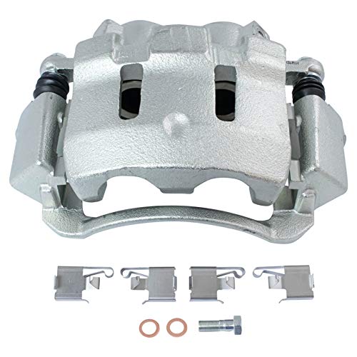 Image of TRQ Front Brake Pad Caliper & Rotor Kit with Chemical Kit Ceramic