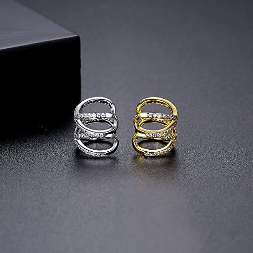 14K Gold Moissanite Earrings, No Pierced Clip Earrings, For Wife,Girlfriend's Birthday,Christmas And Other Holiday Jewelry Gifts4