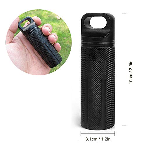 Garrafa, Andoer 3 unidades de frasco de pílulas para uso externo à prova d'água caixa de pílula de