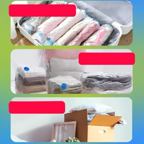 Bolsas de almacenamiento a prueba de humedad para edredones y toallas con bomba manual 6