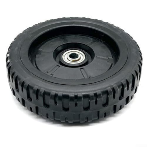 Roues en caoutchouc Feegow pour tondeuses à gazon manuelles, roues avant et arrière en caoutchouc pour tondeuse autopropulsée de 17,8 cm/20,3 cm/25,4 cm