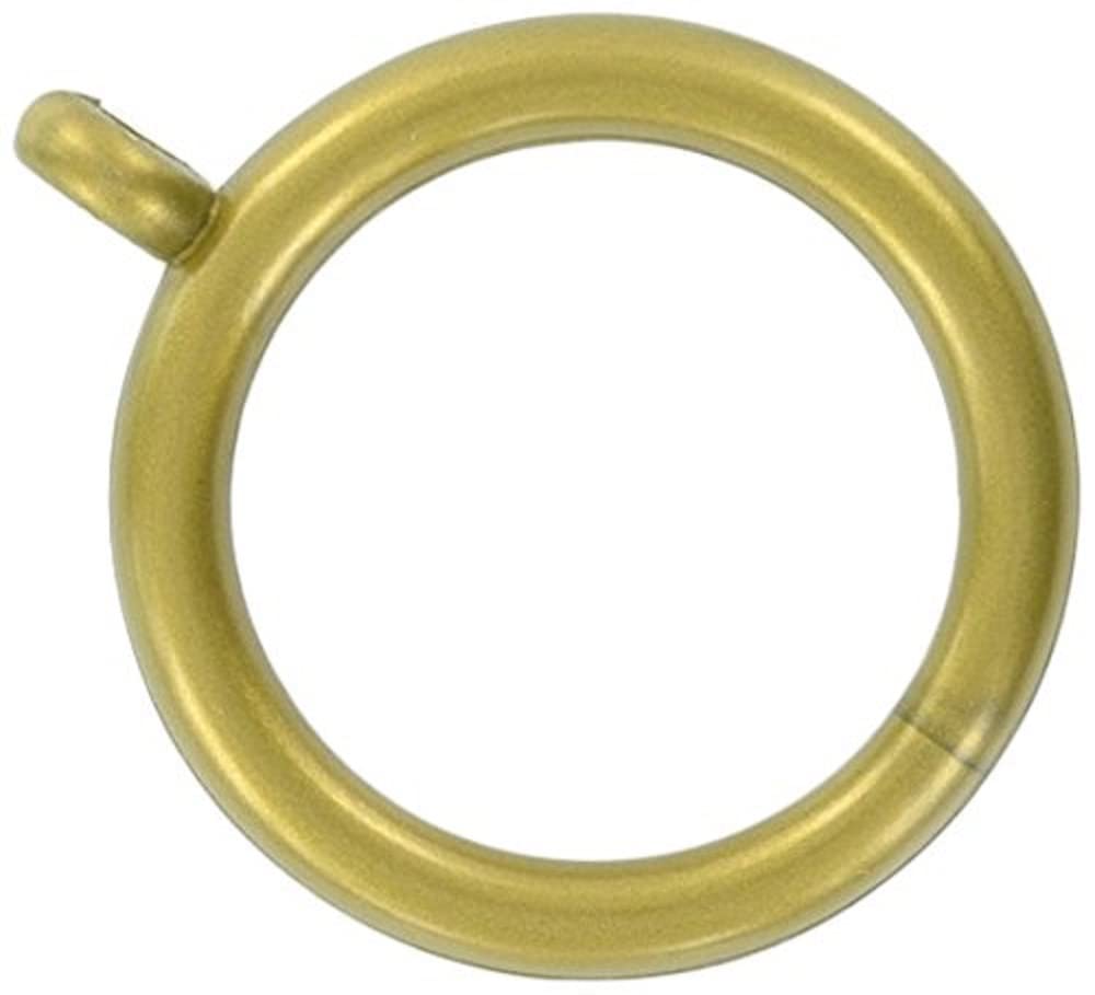Merriway Brass Bh03231 (8 Pcs) Plastic Curtain Drapery Pole Rod Rings With Fixed Eye, Inner Diameter 25Mm (1 Inch) Outer Diameter 32Mm (1.1/4 Inch) Ed - Pack Of 8 Pieces