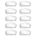 Pipette Labs Petri Dishes 10 pcs Plastic Petri Dishes with Lid, 70mm Dia x 14mm Deep, for,Laboratories,Clear Petri Dish for Themed Party Pre- Poured Agar Plates Ferrofluid