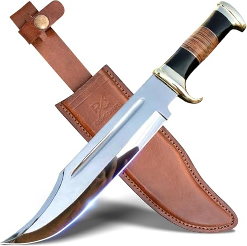 RISING CRAFTS 14" Crocodile Dundee Bowie Knife with Sheath-Hunting Knife