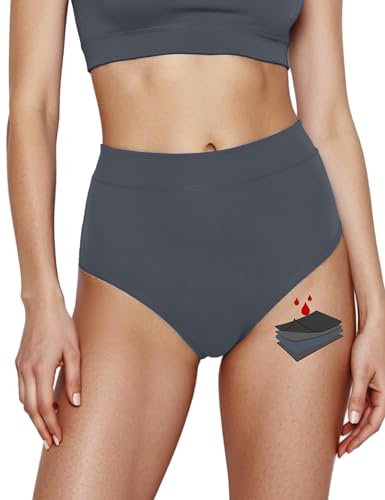 Image of Period Swimwear for Teens Women High Waisted Swimsuit Bikini Bottoms Menstrual Swim Bottoms Tankini Bathing Suit