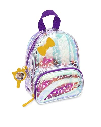 Image of Skip Hop x Blippi Meekah Mini Toddler Backpack with Clear Transparent Design, Adjustable Padded Straps, Front Zip Pocket & Character Zipper Pull, Age 3+