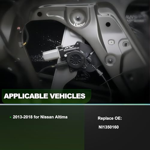 Image of SCITOO Power Window Regulator and Motor fit for 2013 2014 2015 2016 2017 2018 for Nissan Altima Front Left Side NI1350160