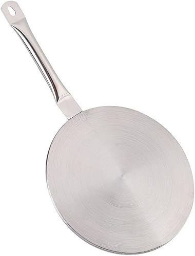 Miniatura 5 de Difusor de calor para cocina de vidrio, difusor de calor de acero inoxidable, placa adaptadora de placa de inducción de 9.45 pulgadas, placa de