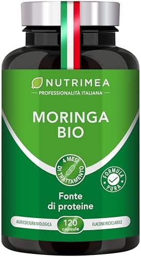 Moringa Bio Oleifera 310mg 120 Capsule Vegane Nutrimea