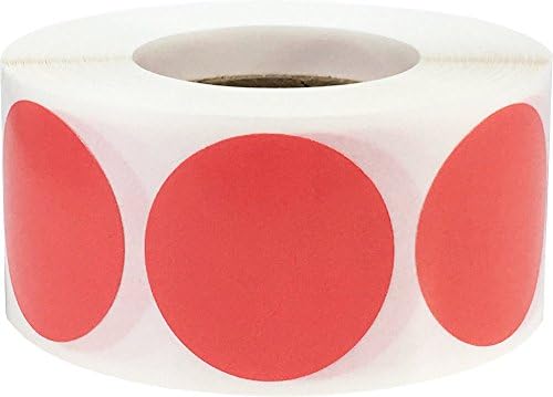 Metallic Silver Color Coding Dot Labels 25.4 mm 1 Inch Round 500 Count
