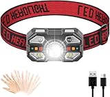 ECHOBUY Linterna Frontal, Superbrillantes Linterna Cabeza para Camping Pesca Emergencia