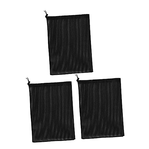 COSMEVIVI Aquarium Pump Bag Water Pump Mesh Bag 3pcs Set Large Polyester Drawstring Fish Tank