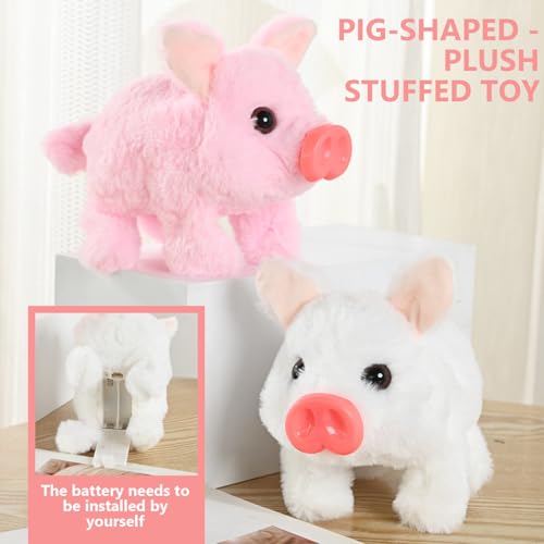 Animal en peluche cochon marchant le cadeau d'anniversaire interactif idéal - 7