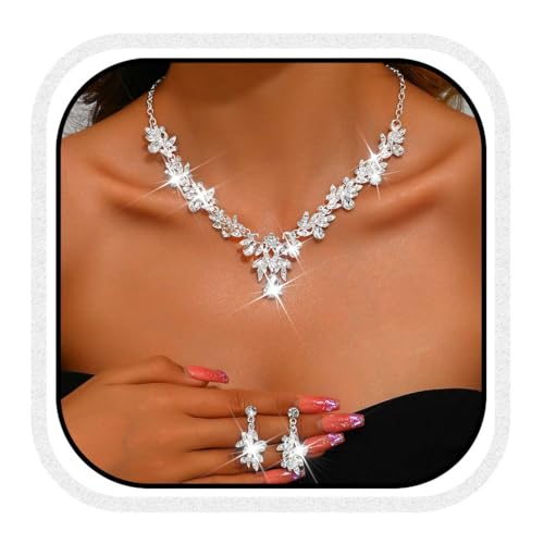 Fashband Parure de bijoux de mariage avec cristaux...