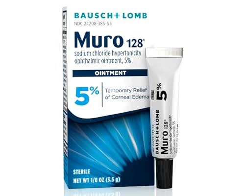Muro 128 Ointment, Temporary Relief of Corneal Edema, Eye Care, Sodium Chloride Hypertonicity...