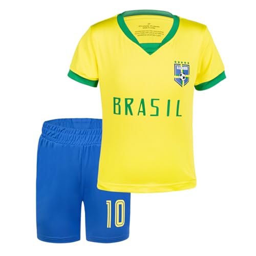 Cnins Kids Soccer Jersey for Boys & Youth Soccer Shirt for Girls Toddler Soccer Practice Outfit Uniforms 2-14Y