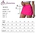 Husnainna High Waisted Pleated Tennis Skirt with Pockets Athletic Golf Skorts for Women Casual Workout Built-in Shorts 018BZQ-Hot Pink/e10