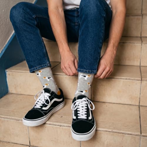 Image of Mint & Oak Long Socks For Men, Soft Cotton Calf Length Socks, Colorful Sock Gift For Men, Full Length & Odour Free, Funky Socks - Gift Box of 3