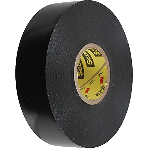Image of DB Electrical 900-10022 Black Electrical Tape; 3 /4 inch x 66'; 7mil Thick Compatible With /Replacement For Universal
