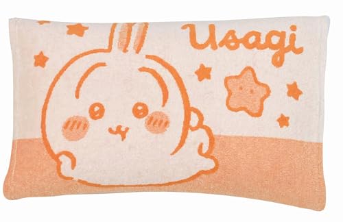 MORIPiLO ちいかわ 枕カバー タオル地 うさぎ (ふんわり快適 のびのびピローケース) 43x63 35x50cm 親子で使える 子供 大人兼用 洗える 可愛い グッズ ぬいぐるみ ベージュ キャラクター まくらのモリシタ