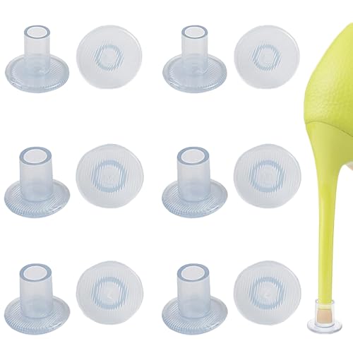 12 PCS Heel Protectors for Grasses,Stiletto Heels Protectors for Grass,Heel Stoppers for Grass,Stiletto Heels Protector,for High Shoe Back Outdoor Wedding Event Formal Occasions (S,M,L)